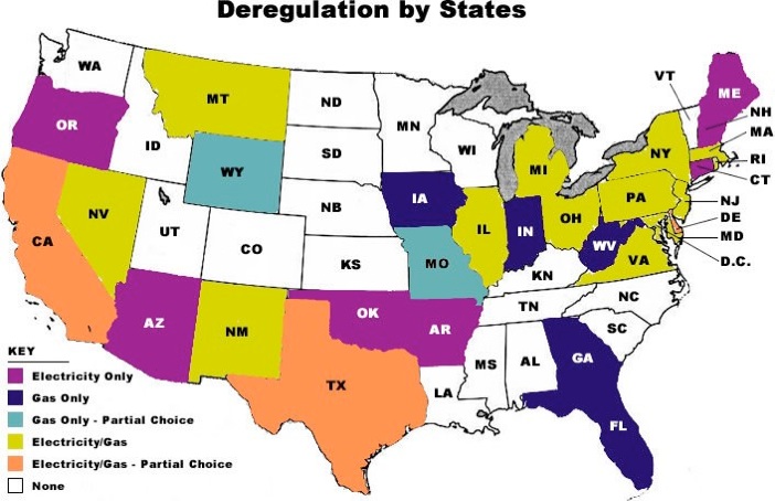 Deregulation Map